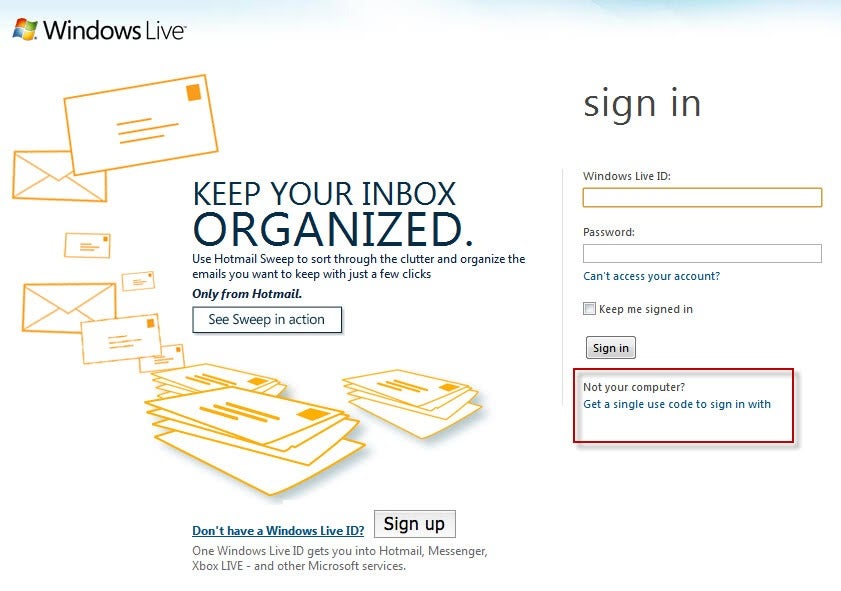 Windows Live Messenger Sign In